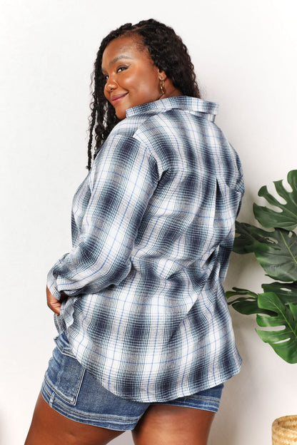 Oversized Plaid Shirt Women