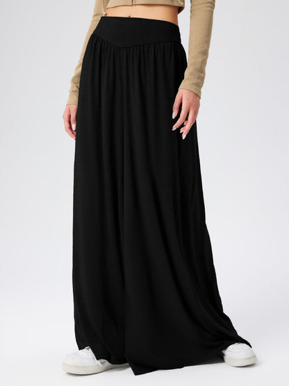 High Waist Wide Leg Pants Black