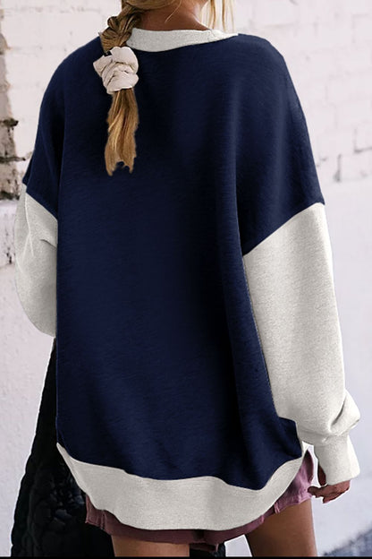 Women's Contrast Crewneck Sweatshirt