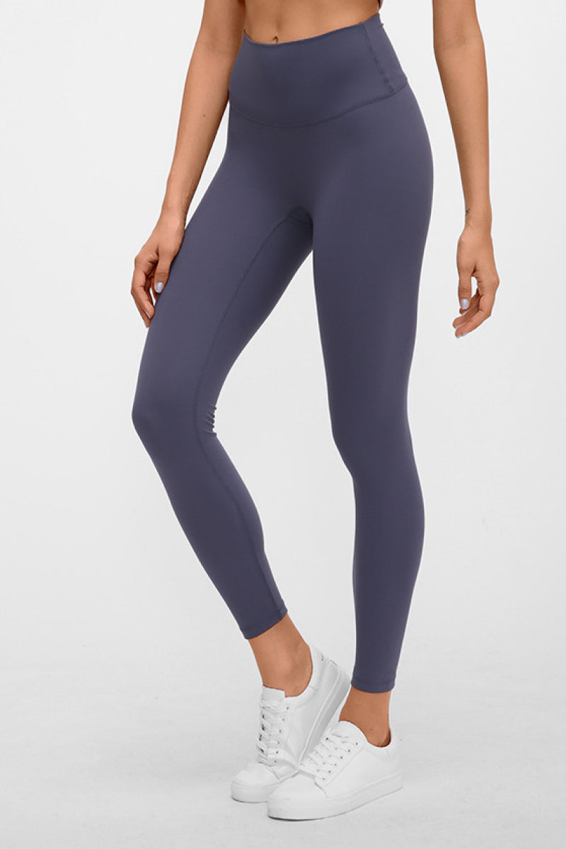 Basic Full Length Active Leggings Indigo