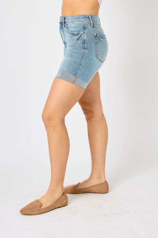 Judy Blue High-Rise Super Stretch Tummy Control Denim Shorts