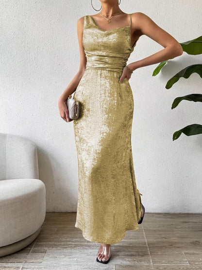 Elegant Asymmetrical Midi Dress