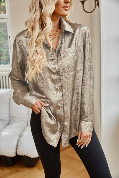 Back-to-School Collared Button-Down Shirt