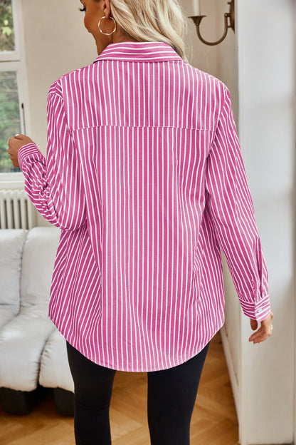 Striped Button-Down Shirt