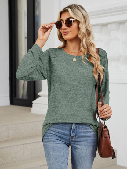 Round Neck Long Sleeve T-Shirt