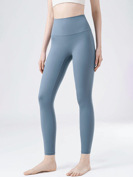 High Waist Active Pants Light Blue