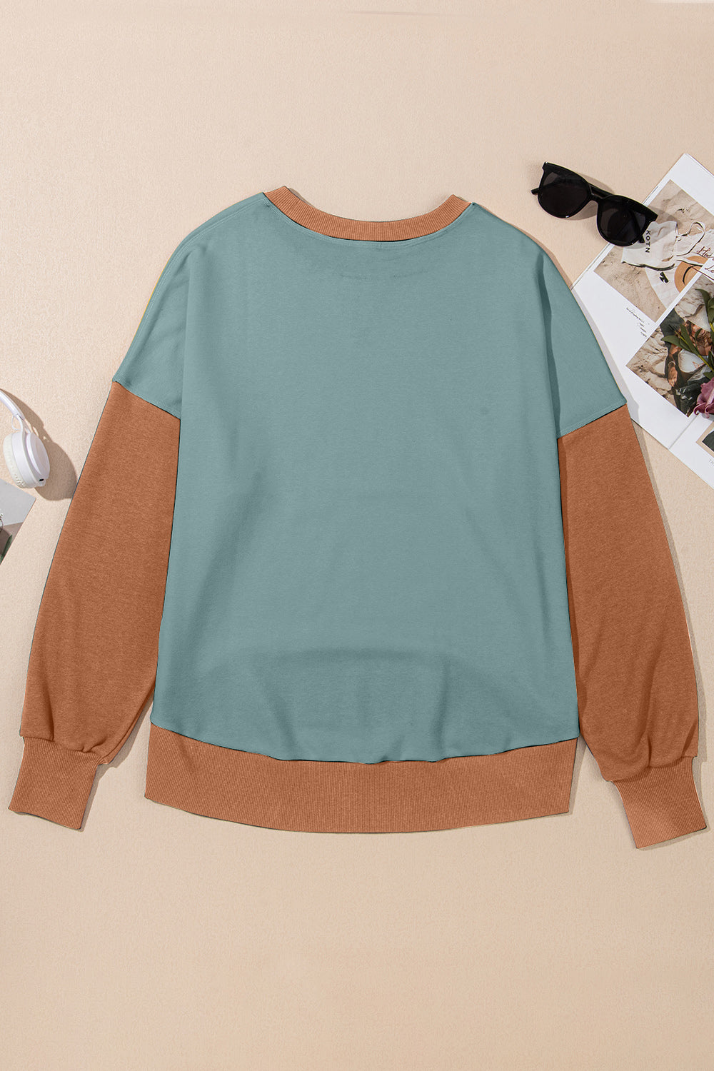 Women's Contrast Crewneck Sweatshirt