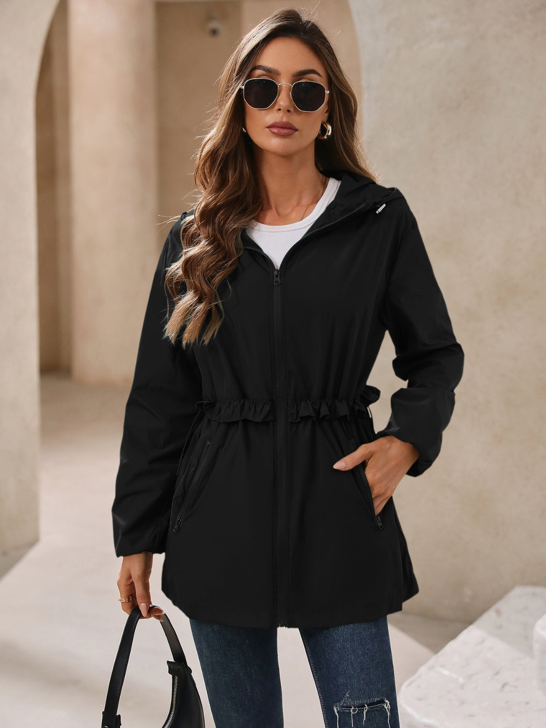 Waterproof Hooded Windbreaker Jacket