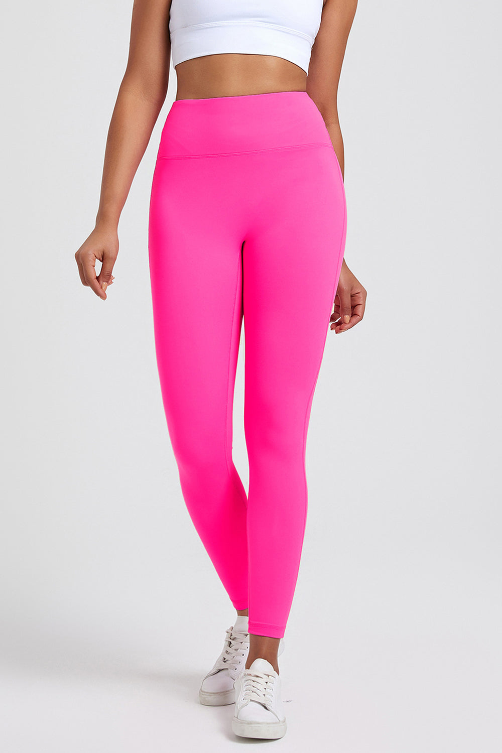 High Waist Active Leggings Hot Pink