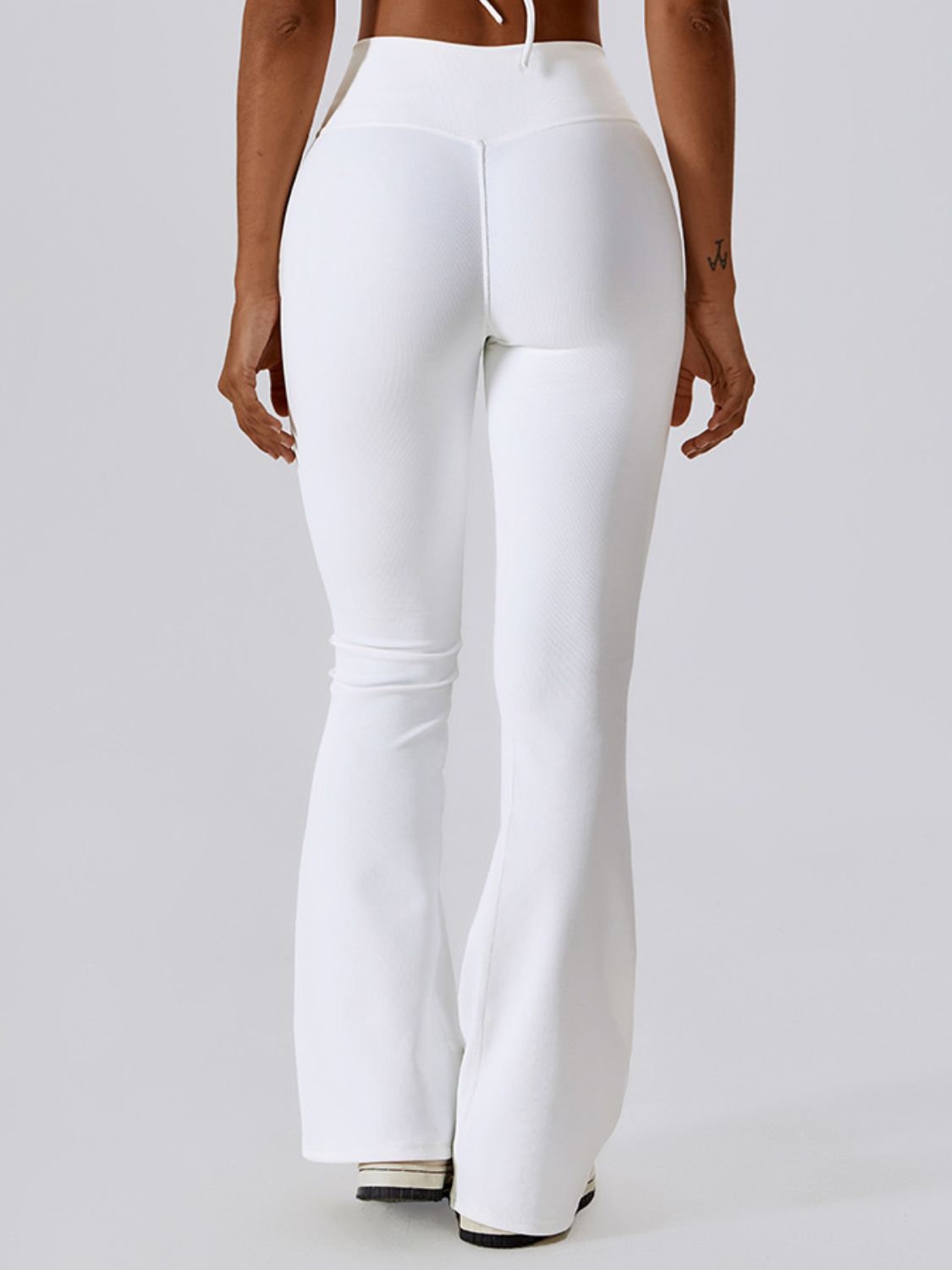 High-Waist Crossover Bootcut Yoga Pants