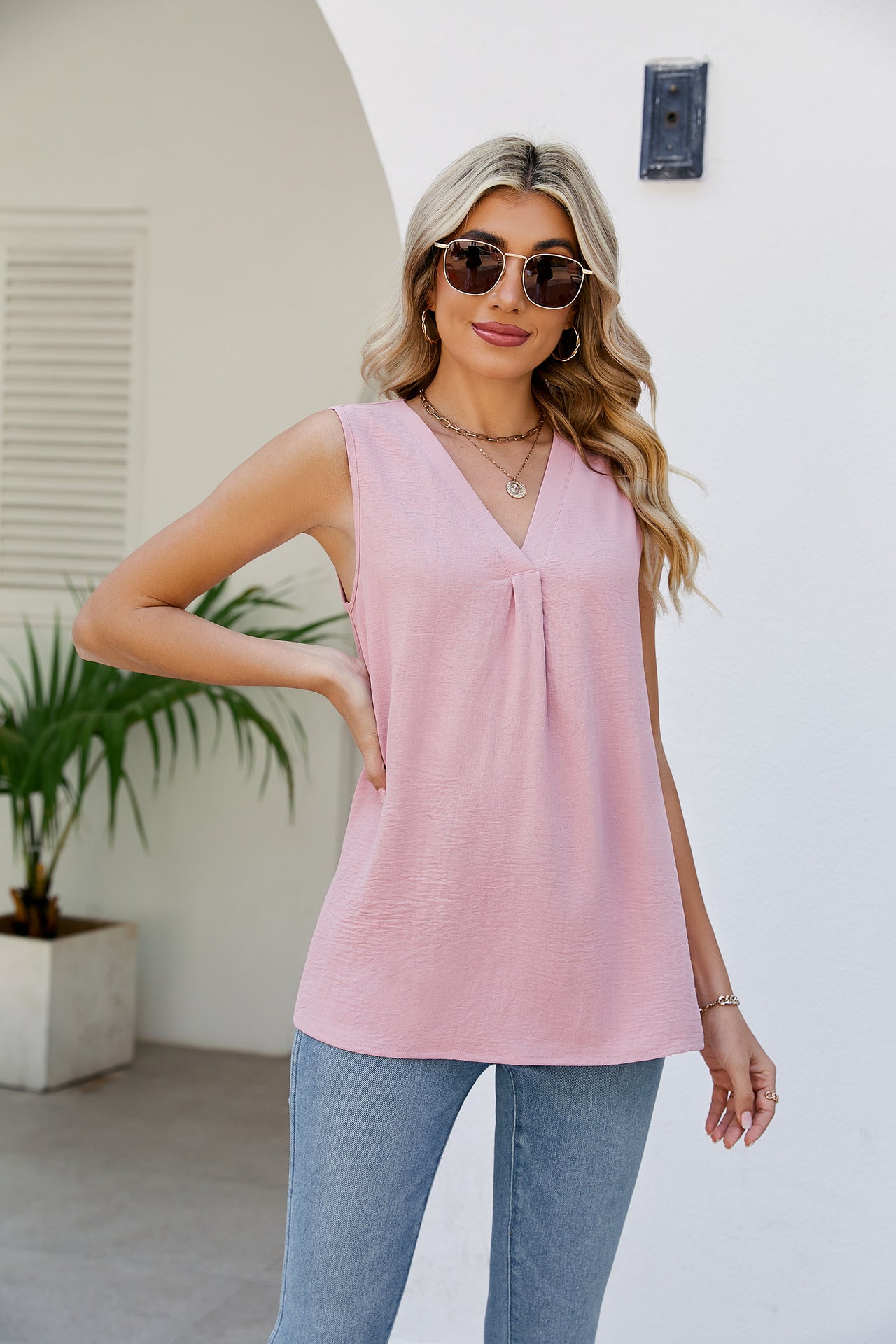 V-Neck Tunic Tank Top