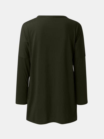 Full Size Round Neck Long Sleeve T-Shirt