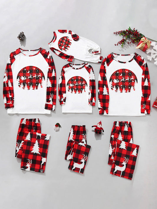 Christmas Family Matching Pajamas for Women and Kids Pattern4
