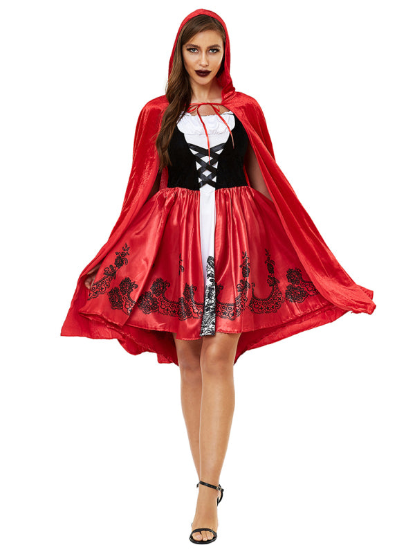 Halloween Cape Little Red Riding Hood Costume Red