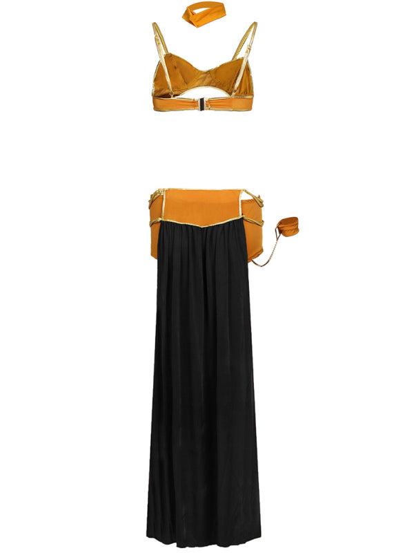 Women's Halloween Dance Queen Long Skirt Costume