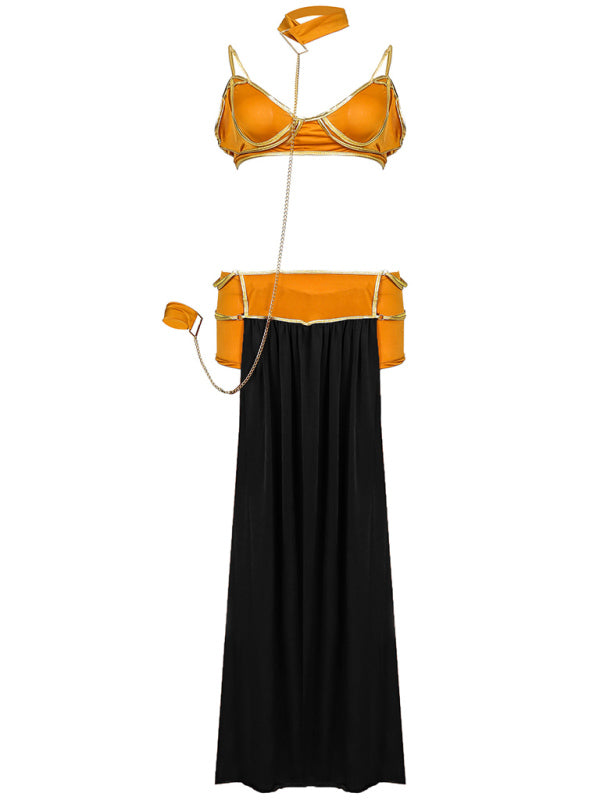 Women's Halloween Dance Queen Long Skirt Costume