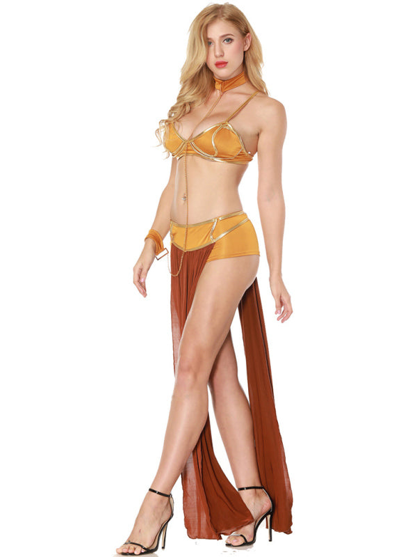 Women's Halloween Dance Queen Long Skirt Costume