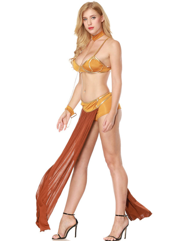 Women's Halloween Dance Queen Long Skirt Costume