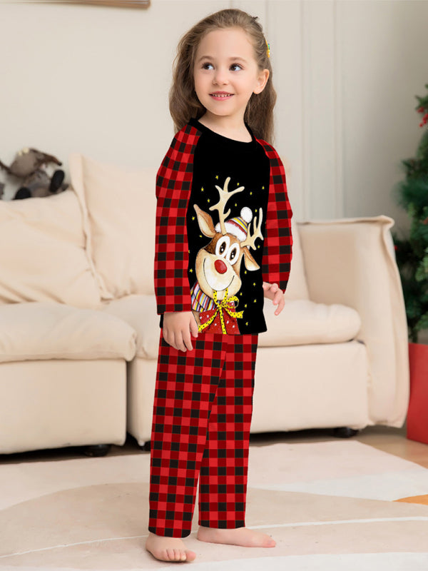 Holiday Reindeer Holiday Fitted Two Piece Pajamas