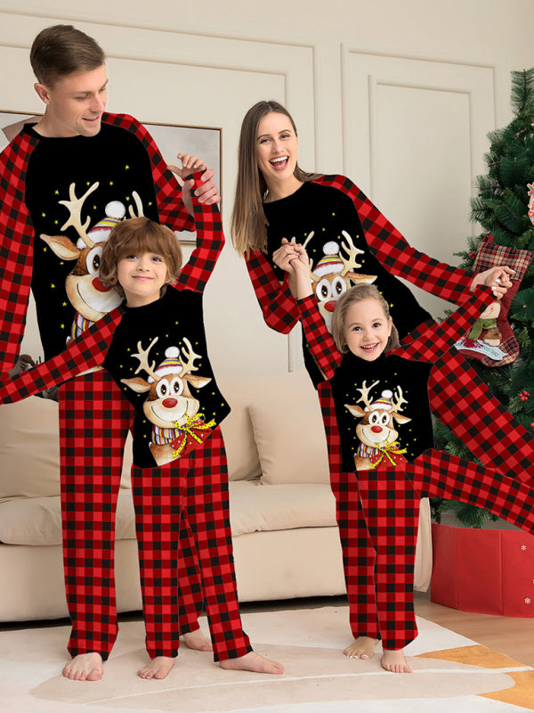 Holiday Reindeer Holiday Fitted Two Piece Pajamas