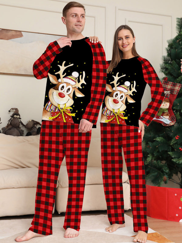 Holiday Reindeer Holiday Fitted Two Piece Pajamas