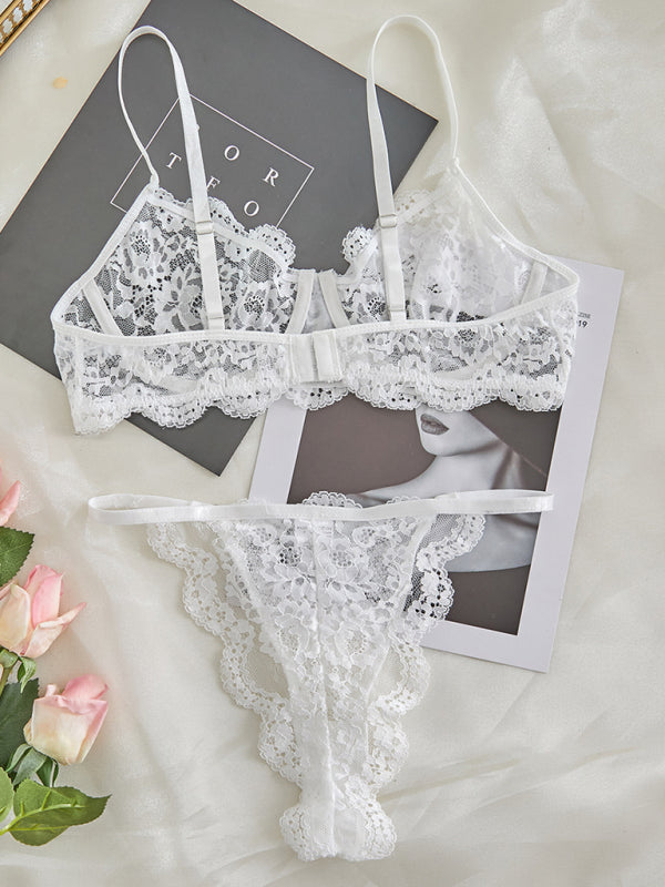 Sexy Lace See-Through Lingerie Set