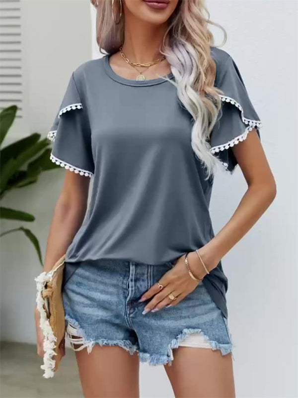 Women's Chiffon Top Grey