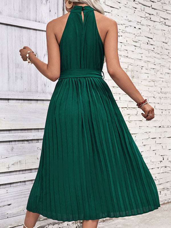 St. Patricks Day - Minimalist Halter Neck Dress for Summer