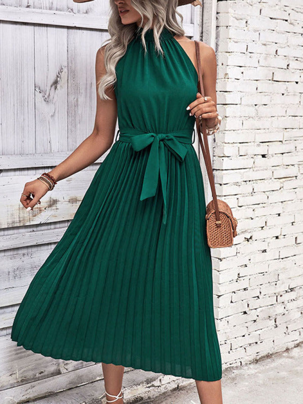 St. Patricks Day - Minimalist Halter Neck Dress for Summer