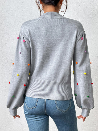 Women's Color Beaded Women's Knitwear Women's Fashion Sweater