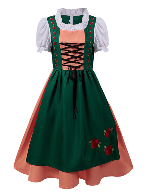 Oktoberfest Beer Maid Costume Green