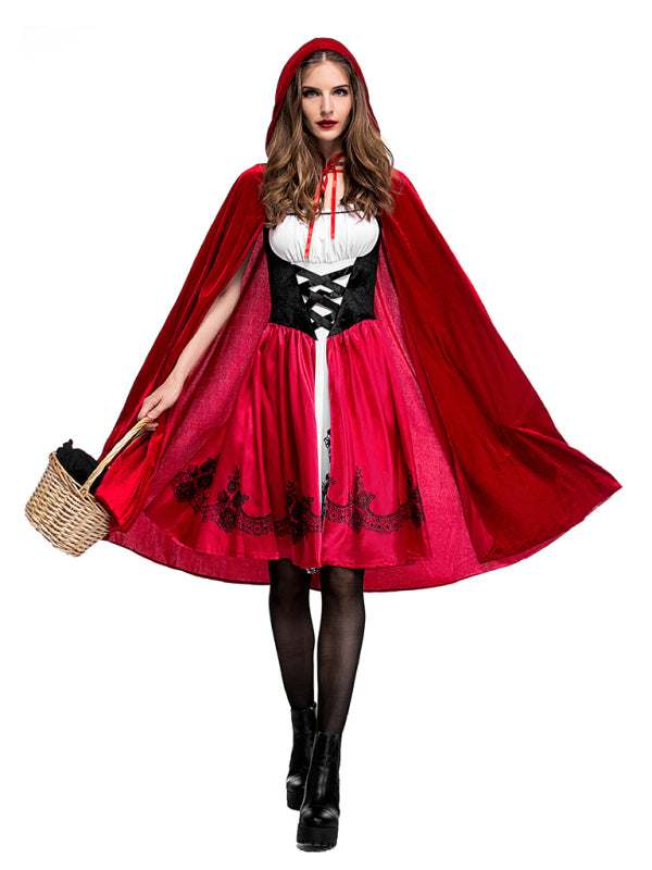Women's Halloween Little Red Riding Hood Adult Cosplay Party Costume
