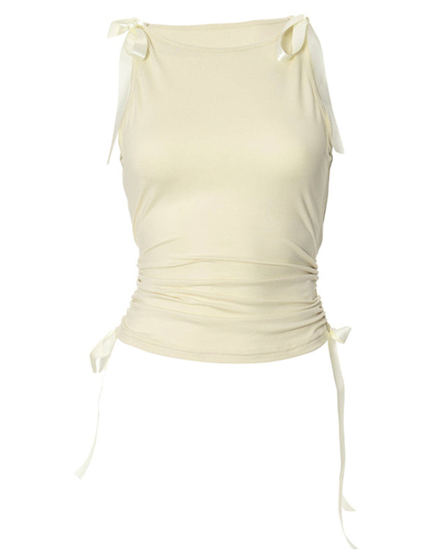 Drawstring Crop Top