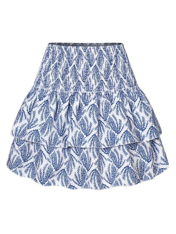 Women's skirt pleated skirt ruffled printed skirt fashionable floral short skirt