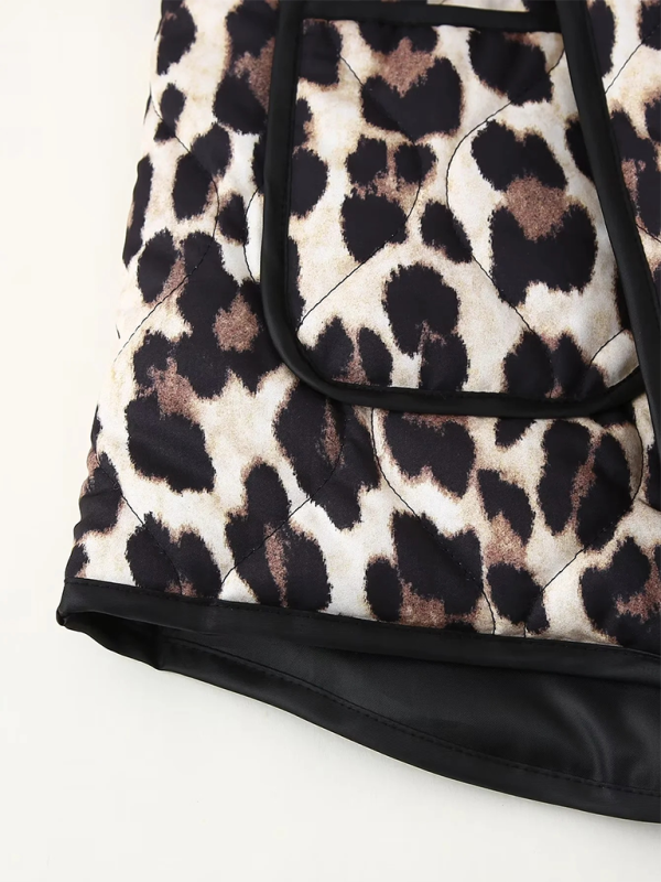 Leopard print cotton jacket