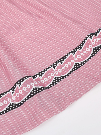 Oktoberfest Pink Plaid Skirt