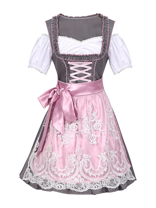 Oktoberfest Pink Lace Skirt Pink