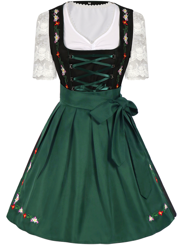 Oktoberfest Beer Garden Skirt Green