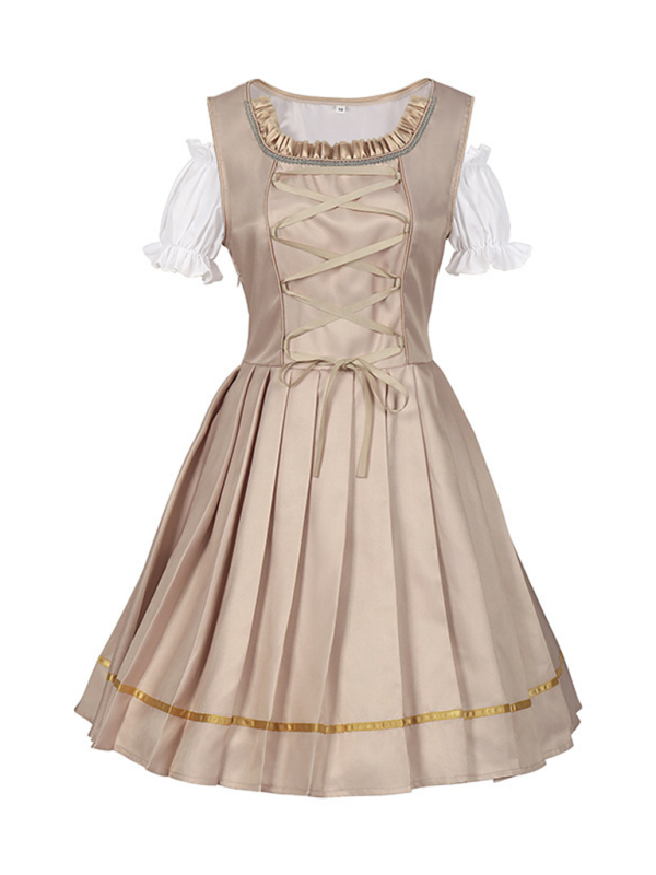 Oktoberfest Dirndl Dress Cracker khaki