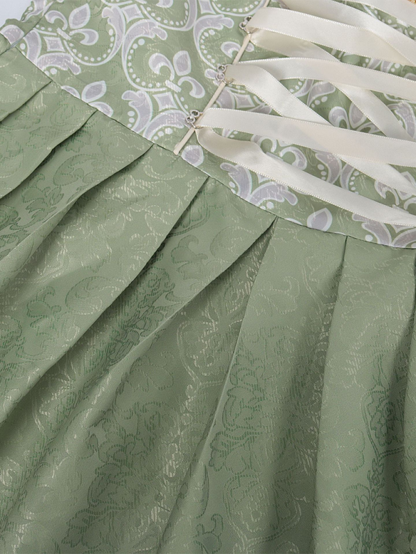 Oktoberfest Green Lace Skirt