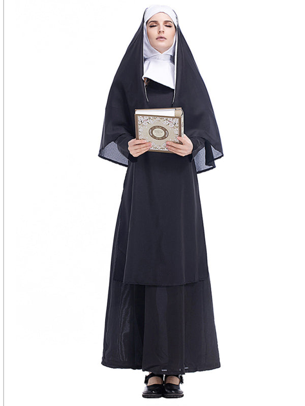 Women's Halloween Gothic Nun Costume