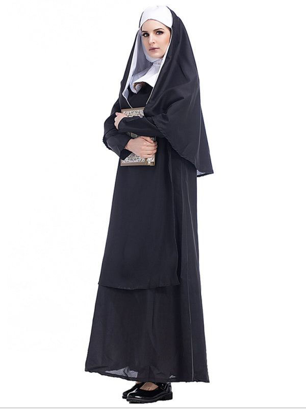 Women's Halloween Gothic Nun Costume