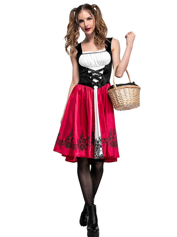 Women's Halloween Little Red Riding Hood Adult Cosplay Party Costume
