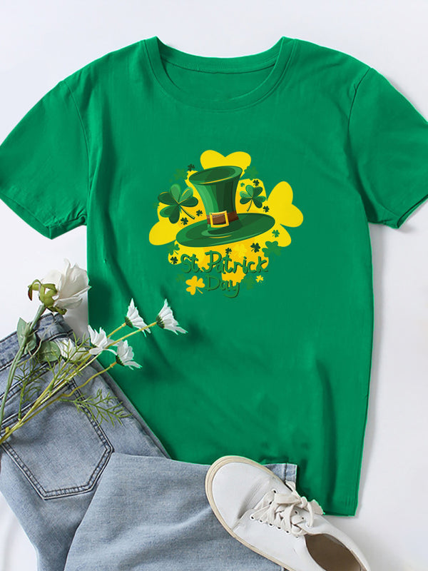 Lucky Clover St. Patrick's Day T-Shirt Green