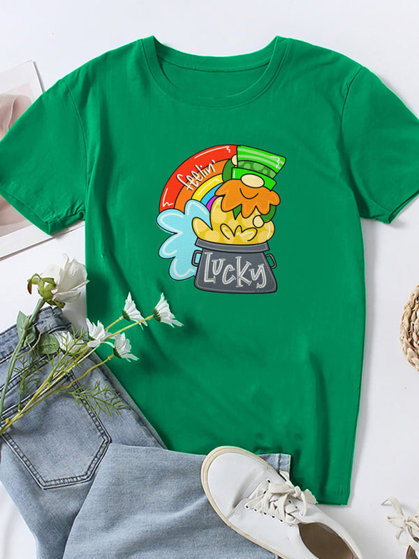 Lucky Clover St. Patrick's Day T-Shirt Fruit green