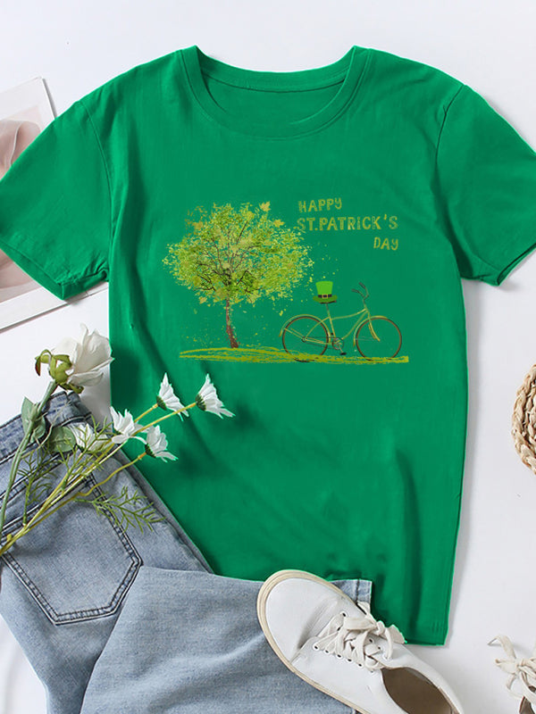 Lucky Clover St. Patrick's Day T-Shirt Forest green