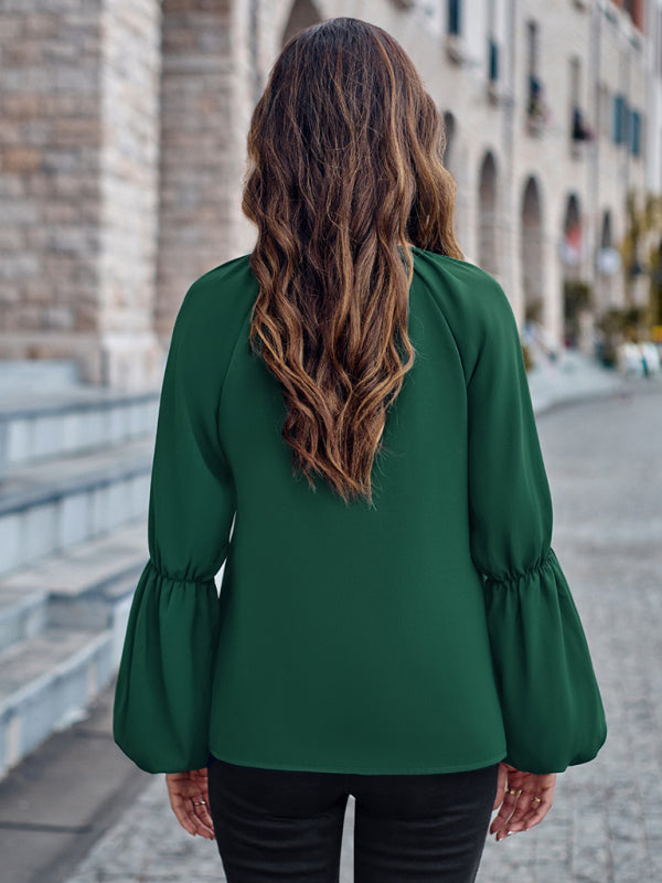 St. Patricks Day - Relaxed V-Neck Top for Fall & Winter