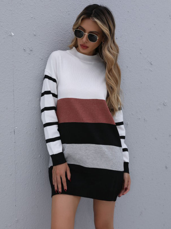 Women's Matching Knit Sweater Skirt Set